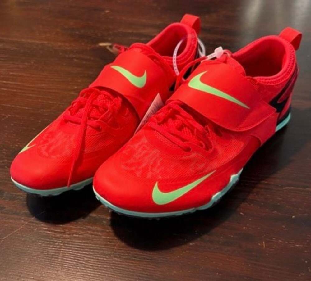 Nike Zoom Pole Vault Elite Track & Field Jumping  Bright Crimson/Lime Blast